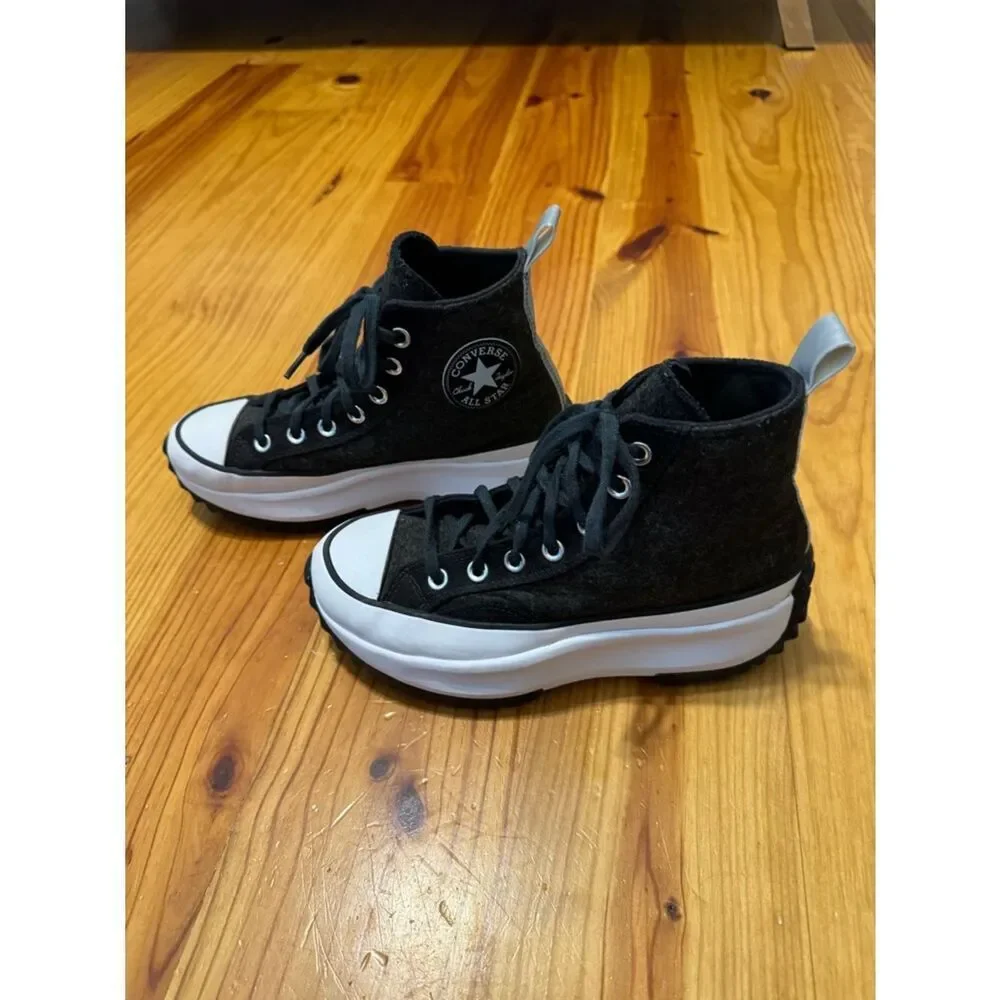 🔥 Converse Chuck Taylor All Star Run Star Hike High Black Ice SIZE M 5 W 6.5